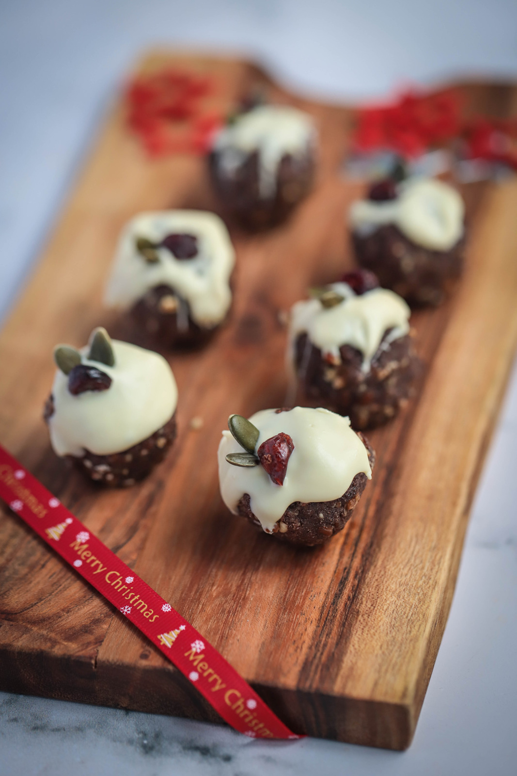 Christmas Pudding Protein Balls