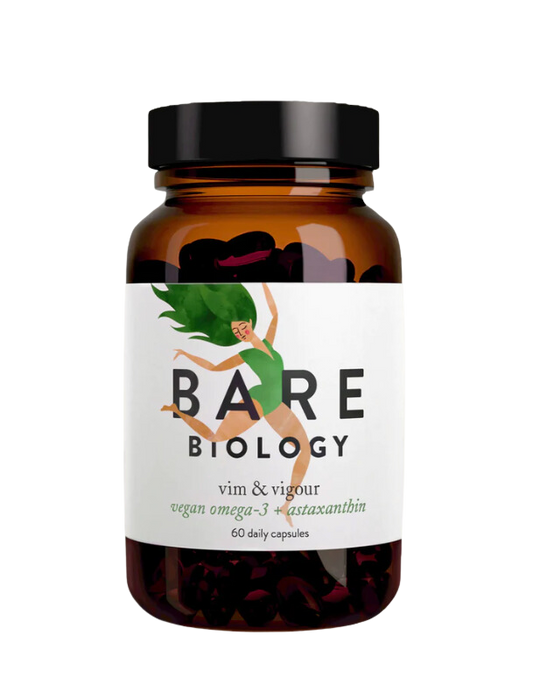 Bare Biology Vegan Omega-3 & Astaxanthin Capsules