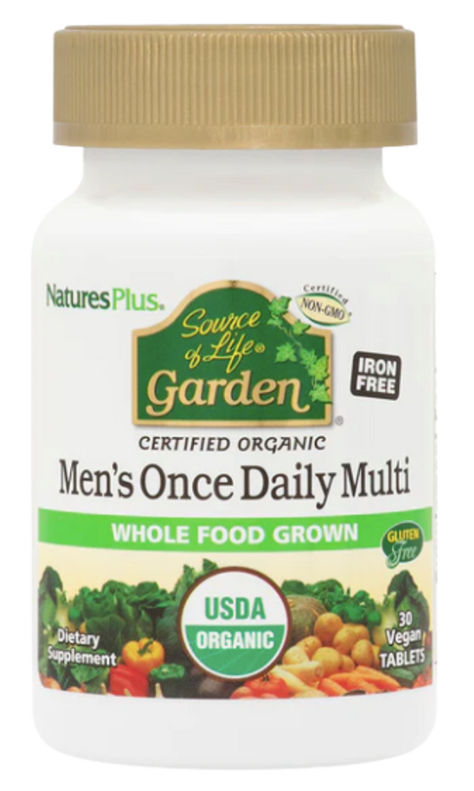 NaturesPlus Source Of Life Garden Organic Men's Multi