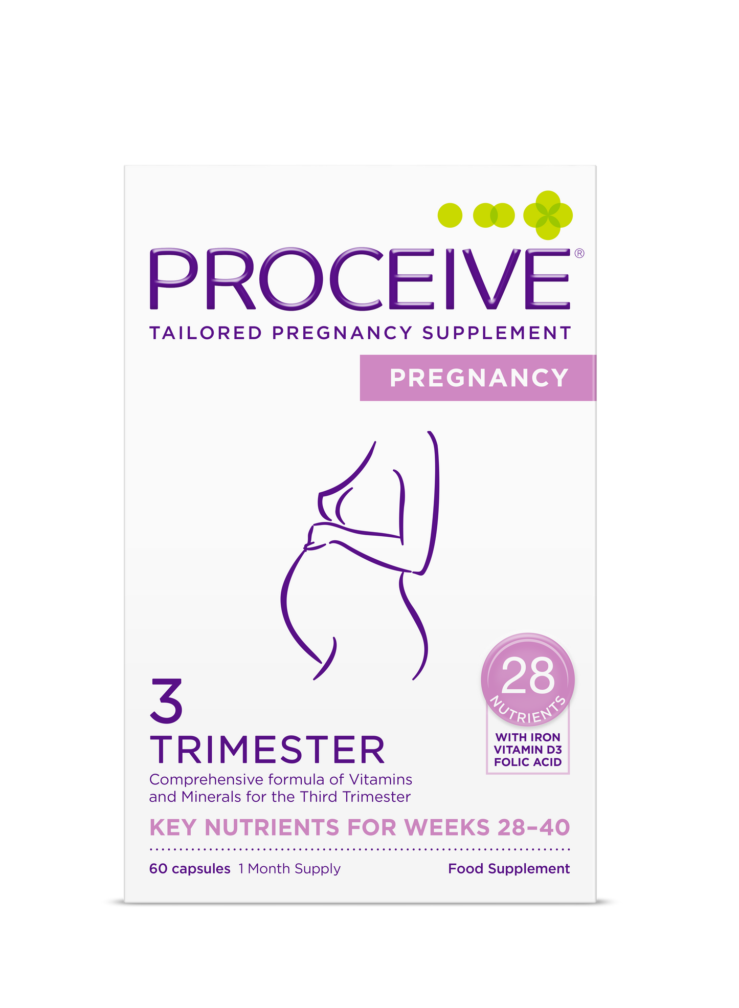 Proceive Pregnancy Trimester 3 - 60 Capsules